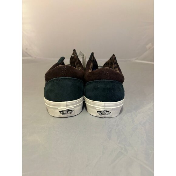 Vans brown green checkered vans low HEIQ PFC water repellent size 8.5 507452 NWT